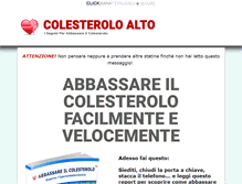 Tablet Screenshot of abbassare-colesterolo.info